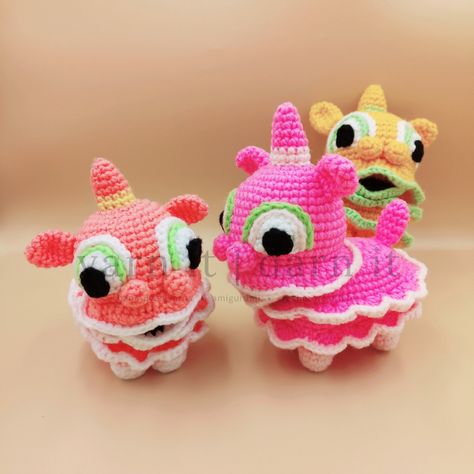 Oz, the Lion Dance Dollie Reminds Me Of Him, Cute Projects, Crochet Lion, Crochet Cute, Lion Dance, Animal Crochet, Fun Toys, Amigurumi Doll, Crochet Dolls