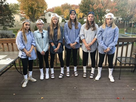 frat boy halloween costume #fratboy #fratboycostume #groupcostumes #halloween2017 Diy Frat Boy Costume, Frat Boy Costumes For Women, Frat Spirit Day Outfit, Frat Outfits Spirit Week, Frat Boy Football Theme, Frat Boy Costume Spirit Week, Frat Boy Dress Up Day, Frat Theme Football Game, Frat Bro Costume