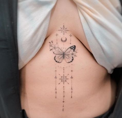 Butterfly Chest Tattoo For Women, Butterfly Tattoo On Chest For Women, Sternum Tattoo Women Butterfly, Butterfly Tattoo Chest Woman, Butterfly Sternum Tattoo Women, Underboob Tattoo Butterfly, Butterfly Tattoo Between Breast, Sternum Tattoo Butterfly, Sternum Butterfly Tattoo