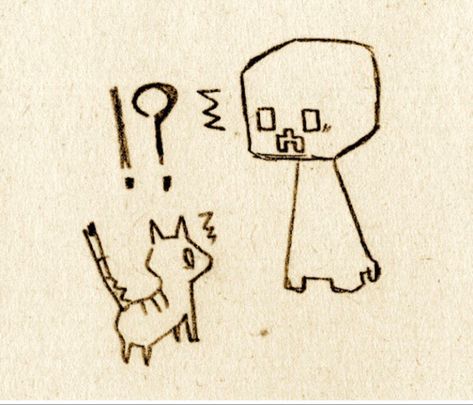 Minecraft Sketches To Draw, Minecraft Doodles Easy, Creeper Minecraft Drawing, Minecraft Drawings Cute, Minecraft Doodles, Creeper Drawing, Silly Drawings Doodles, Mine Drawing, Minecraft Tattoo