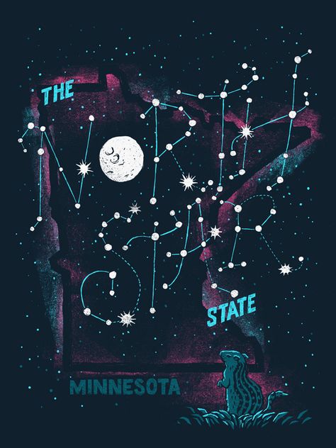 Constellation Poster, Minnesota Nice, 타이포그래피 포스터 디자인, Last Ride, The Great Lakes, Inspirational Posters, Graphic Design Poster, North Star, Magpie