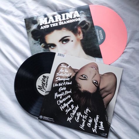 Marina and The Diamonds Electra Heart and The Family Jewels vinyl records The Family Jewels Aesthetic, Marina Vinyl, Hermit The Frog, Vinyl Wishlist, Small Bluetooth Speaker, Electra Heart, Vinyl Aesthetic, Mini Bluetooth Speaker, Home Recording Studio