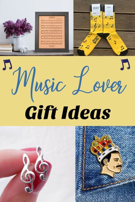 These gifts for music lovers are going to be perfect for them! If you know someone who loves music then they will love all of these music gift ideas! #holidaygifts #giftideas Christmas Gifts For Music Lovers, Music Gifts Diy, Music Gift Ideas, Gifts For Music Lovers, Music Nerd, Musical Gift, Music Teacher Gifts, 15 Gifts, Diy Valentines Gifts