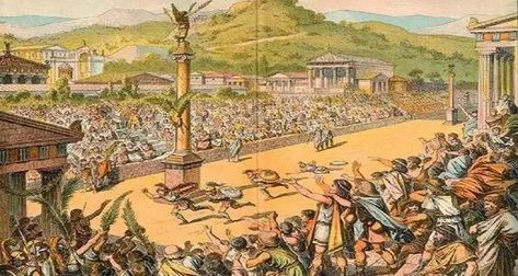 In the month before the ancient Olympics, no wars were permitted so spectators could travel from across Greece unharmed. Ancient Greece Olympics, Ancient Olympic Games, France Winter, Ancient Olympics, Ancient Olympia, Olympic Flame, Ancient Egyptian Art, Olympic Sports, Winter Games