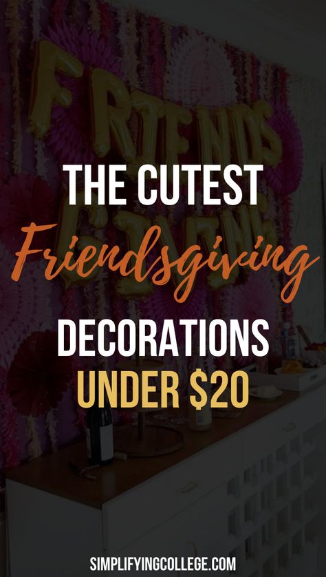 The cutest and cheapest Friendsgiving decorations that look expensive and will make your Friendsgiving party a hit! #friendsgiving #holidaydecor Friendsgiving Decor Ideas, Friendsgiving Decor, Hosting Friendsgiving, Friendsgiving Decorations, Thanksgiving Friendsgiving, Friendsgiving Party, Look Expensive, Thanksgiving Appetizers, Club Ideas