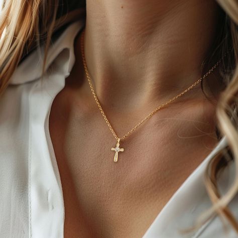 Elevate your elegance with this stunning 18K Gold Cross Pendant, adorned with dazzling diamonds. A timeless piece that shines with grace and sophistication. ✨ #CrossPendant #diamondpendant #goldpendant #jewelrydesigner #jewelrymaker #michelsagjewelry Gold Cross Pendant, Diamond Gold, Gold Cross, Diamond Fashion, Handmade Pendant, Handmade Pendants, Diamond Pendant, Cross Pendant, Gold Pendant