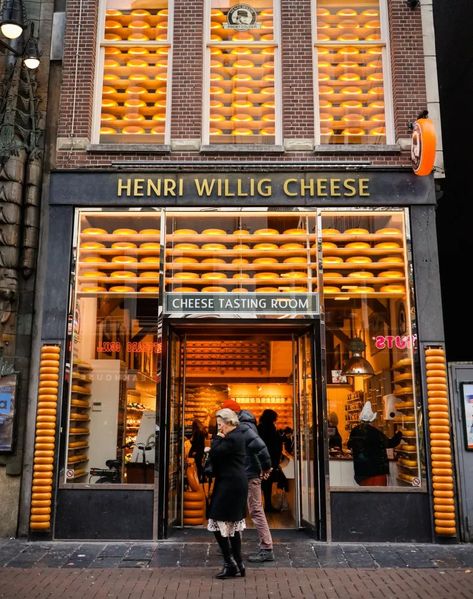 9 experiences you absolutely must have in Amsterdam - A Globe Well Travelled Amsterdam Cheese, Cheese Boutique, Holland Amsterdam, Dessert House, Cheese Store, Deli Shop, Cheese Brands, Deli Counter, Cheese Factory