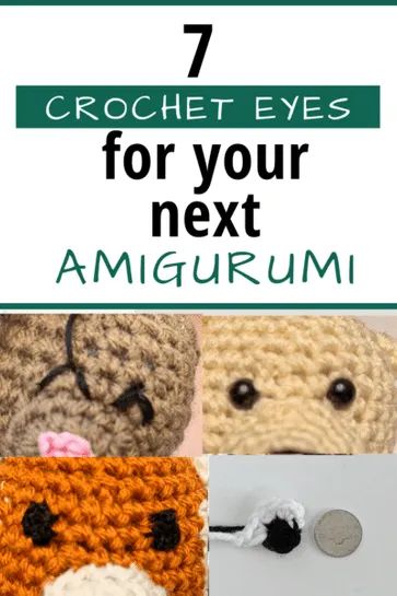 Amigurumi Basics, Eyes For Amigurumi, Amigurumi Tips, Yarn Toys, Crochet Eyes, Crochet Animal Amigurumi, Animal Knitting Patterns, Crochet Faces, Crochet Tips