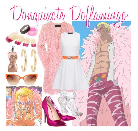 "|| Donquixote Doflamingo ||" by freezespell ❤ liked on Polyvore featuring Tory Burch, POLICE, Proenza Schouler, Jean-Paul Gaultier, HermÃ¨s, Forever New, Office, Leg Avenue, anime and CasualCosplay Doflamingo Outfit, Donquixote Doflamingo, Lego Craft, Anime Inspired Outfits, Leg Avenue, New Office, One Piece Outfit, Forever New, Paul Gaultier