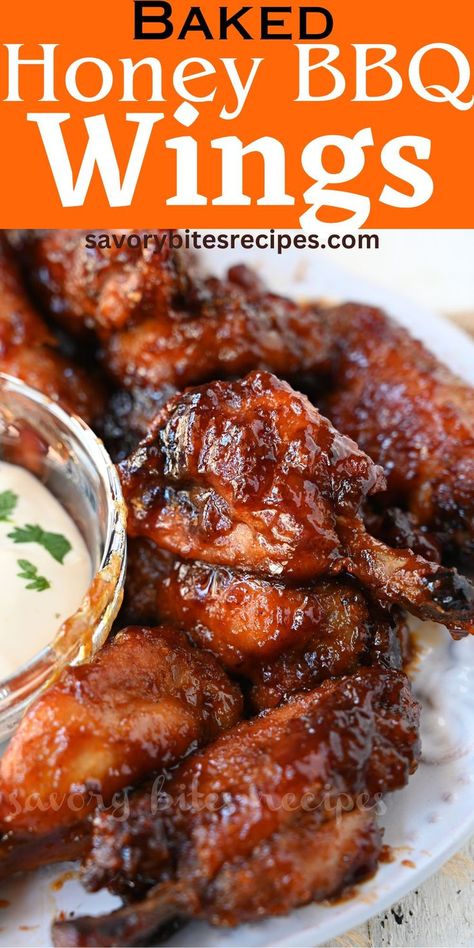 Buffalo Wild Wings Honey Barbecue Sauce Recipe, Honey Bbq Wing Sauce Recipes, Chicken Wings Bbq Sauce, Home Made Wings Recipes, Honey Barbecue Wings, Honey Bbq Wings Crockpot, Easy Honey Bbq Sauce, Best Homemade Wings, Chicken In Bbq Sauce