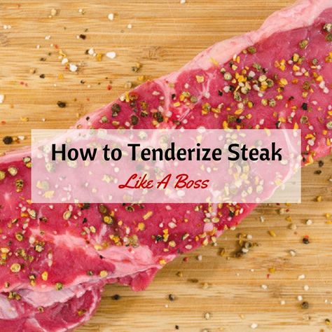 Tenderizer For Steak, Best Steak Tenderizer Recipe, How To Make A Tender Steak, Angus Sirloin Steak Recipes, Tender Sirloin Steak Recipes, Tenderize Sirloin Steak, Tenderized Steak Recipes, How To Tenderize Steak, Steak Preparation