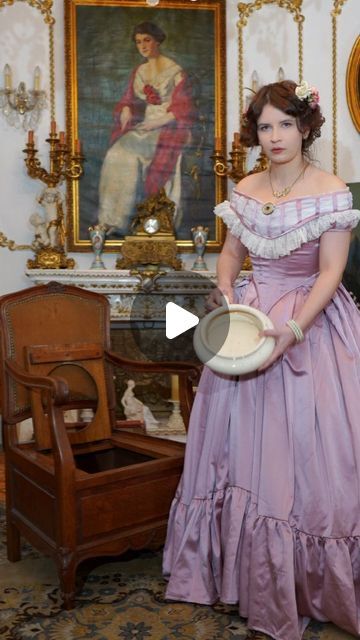 12M views · 299K likes | Milena Zientkiewicz on Instagram: "Many people ask me how toilets were used in the past. I own a chamber pot chair from the Victorian era and a porcelain chamber pot. In Victorian times, pantaloon underwear had a hole in the crotch, so you didn't have to take off your panties when using the chamber pot. Interesting, isn't it? 😄
#19thcentury #historical #historicalfashion #history #toilet #victorianera #chamberpotchair #porcelainchamberpot #crotchhole" Toilet Chair, Chamber Pot, Victorian Times, The Victorian Era, Toilets, Many People, Historical Fashion, Victorian Era, Ask Me