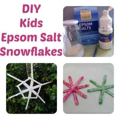 Christmas Tree Decoration Idea: Epsom Salts Snowflakes — craftbits.com Crystal Ornaments Diy, Card Making Ideas Easy, Crystal Decorations, Snowflake Craft, Christmas Craft Projects, Christmas Centerpieces Diy, Salt Crystal, Epsom Salt, Craft Tutorial