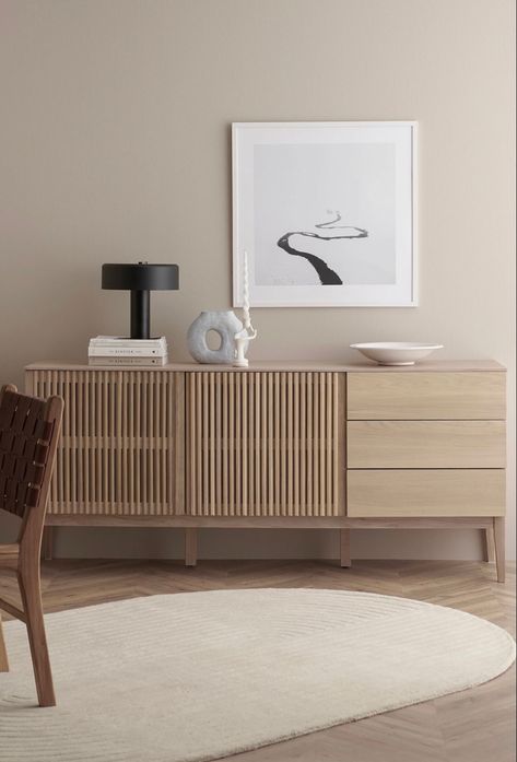 Nordic Furniture Design, Japandi Furniture, Nordic Dining Room, Sideboard Styles, Japandi Interiors, Nordic Furniture, Japandi Design, Japandi Interior, Casa Vintage