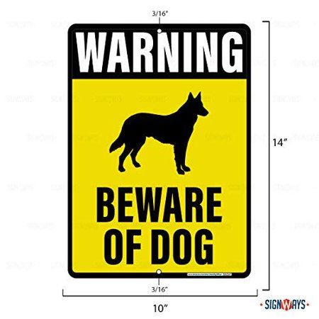 Warning, German Shepard, Beware of Dog Sign, 10" x 14", Reflective Weather resistant, will not rust or corrode. Signs have rounded burr-free corners for safe handling. Universal pre-drilled holes for easy installation. Mounting hardware not included. Size: 10" x 14". Beware Of Dog Sign, Reserved Parking Signs, Beware Sign, Dp Photos, Phoenix Art, Beware Of Dog, Dream Symbols, Parking Signs, Dog Signs