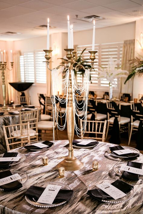 Great Gatsby Venue Decor, Whimsical Elegant Wedding Dress, Great Gatsby Wedding Table Setting, 20s Wedding Decor, Gatsby Wedding Theme Decoration, Roaring 20s Table Decorations, 1920 Themed Wedding, Speakeasy Themed Wedding, Harlem Nights Theme Wedding Reception