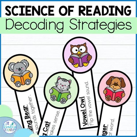 Reading Decoding Strategies, Sor Reading Strategies, Synthesizing Reading Activities, Magnetic Reading Program, Reading Strategies For Kids, Science Of Reading Stations 2nd Grade, Science Of Reading Materials, Science Of Reading Posters, Science Of Reading Anchor Charts