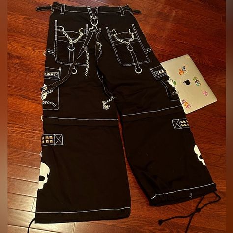 tripp nyc pants Trip Pants Goth, Tripp Pants Aesthetic, 90s Tripp Nyc, Tripp Pants Shorts, Tripp Nyc Jacket, Nyc Tripp Pants, Mall Goth Pants, Diy Tripp Nyc Pants, Tripp Nyc Shorts