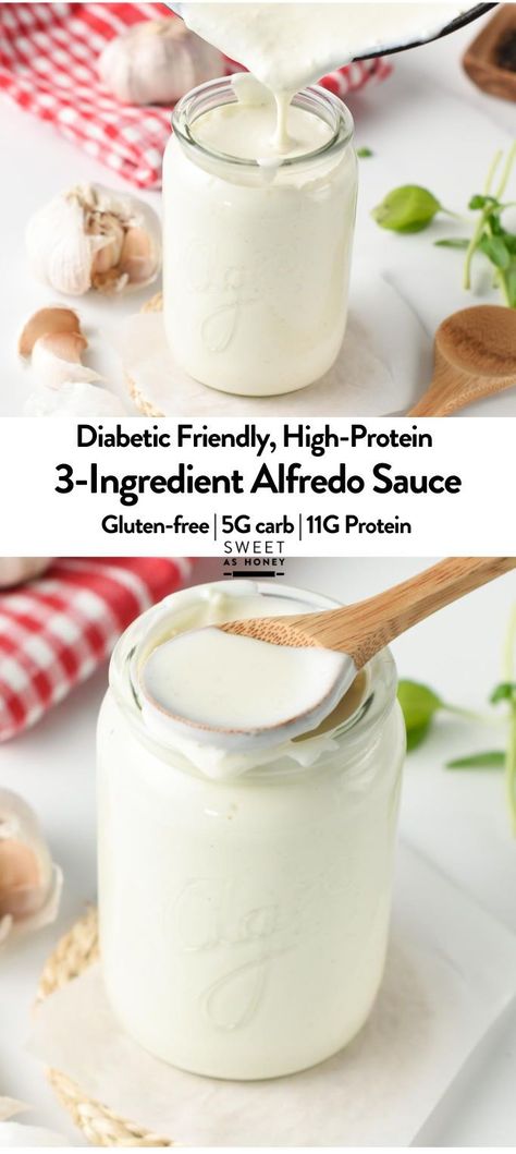 This quick and easy 3-Ingredient Alfredo Sauce recipe is a thick and creamy garlic sauce, delicious on top of spaghetti, or to flavor any vegetable casserole.Plus, it’s so easy to make that you won’t need any other recipes after that! Keto Alfredo Sauce Recipe, Keto Alfredo Sauce, Make Alfredo Sauce, Creamy Garlic Sauce, Alfredo Sauce Recipe, Creamy Garlic, Alfredo Sauce, Garlic Sauce, Keto Dessert Recipes