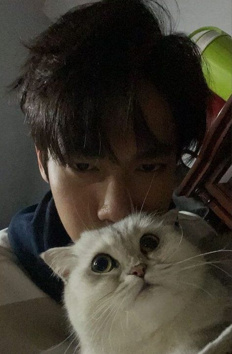 #DEW_JSU with a really cute white cat i love his cat omg so cute aaargh cuter than dew tbh f4 thailand boys over flowers ren Dew Jirawat Kecil, F4 Thailand Ren, Thailand Boys, Thailand Wallpaper, Cute White Cat, Dew Jsu, Smile Drawing, Half Filipino, Dew Jirawat