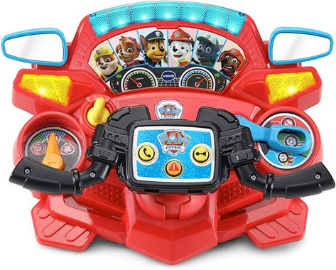 VTech PAW Patrol Rescue Driver ATV and Fire Truck, Medium Vtech Toy, Paw Patrol Rescue, Toy Fire Trucks, Paw Patrol Toys, Marshall Paw Patrol, Learning Toys For Toddlers, The Siren, Indoor Toys, Button Picture