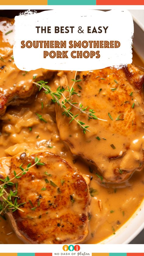 Southern Smothered Pork Chops, Pork Chops Tender, Pork Chops Bone In, Oven Pork Chops, Smothered Pork Chops Recipe, Boneless Pork Chop Recipes, Stovetop Chicken, Pork Chops And Gravy, Tender Pork Chops