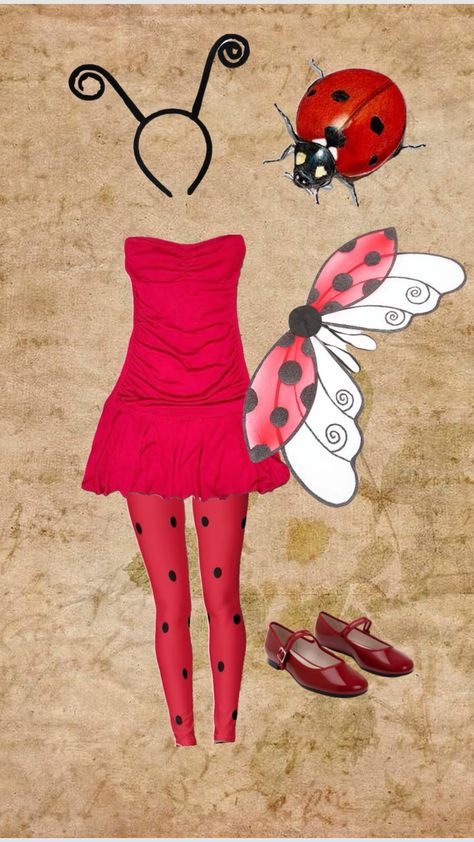 Ladybug costume #ladybug#costume#ladybugcostume#halloween#halloweencostume#costumeinspo#halloweeninspo#ladybuggirl#bug#insect#girl#costumeidea#spookyseason#red#black#spots#coolgirl#halloweencostume Ladybug Inspired Outfit, Cutesy Halloween Costumes, Diy Ladybug Costume, Marinette Costume, Insect Girl, Bug Costume, Ladybug Costume, Classy Halloween Costumes, Diy Costumes Women