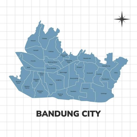 Bandung city map illustration. Map of cities in Indonesia Maps Illustration, City Maps Illustration, Illustration Map, Bandung City, Map Illustration, Kota Bandung, Football Design, Illustrated Map, City Maps