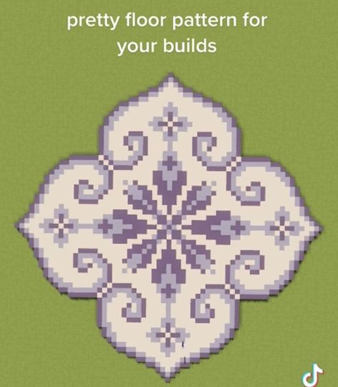 Minecraft Circle Patterns, Minecraft Swirl Pattern, Minecraft Purple Floor Designs, Big Builds In Minecraft, Random Builds In Minecraft, Minecraft Suspended House, Minecraft Quartz Floor Designs, Minecraft Path Way Ideas, Minecraft Fairytale Village