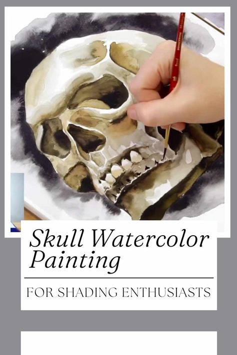 Are you ready to embark on a creative journey that combines the beauty of watercolors with a touch of the macabre? Look no further than our "Skull Watercolor Painting Tutorial." This project not only allows you to explore your artistic side but also serves as an excellent opportunity to hone your skills in shading and contouring. Whether you're an experienced artist or a beginner, this step-by-step guide will take you through the process of creating a stunning skull painting that's both... How To Paint A Skull Step By Step, Skull Watercolor Painting, Art Sources, Skull Watercolor, Watercolor Painting Tutorial, Hello How Are You, Let's Make Art, Skull Painting, Flat Brush