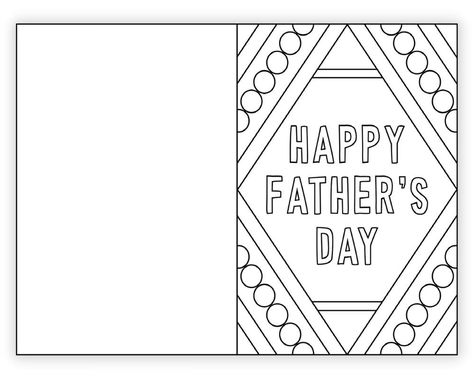 Father’s Day Cards To Color, Fathers Day Card Printable Free, Fathers Day Card Template Free Printable, Happy Father's Day Cards Diy, Printable Fathers Day Cards, Fathers Day Card Printable, Father's Day Card Template, Happy Fathers Day Cards, Paper Picture Frames