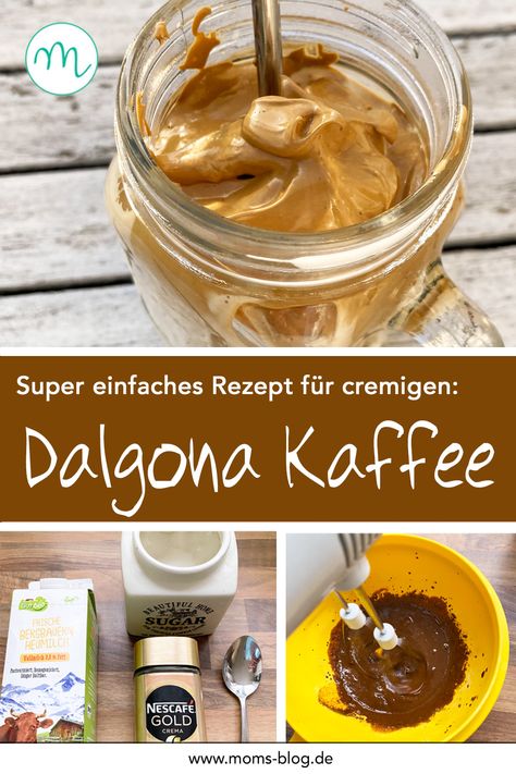 Dalgona Coffee: So bereitet man den Kult-Quarantänekaffee zu! ⋆ Moms Blog, der praktische Familienblog! Coffee To Go, Perfect Cookie, Man Den, Smoothie Drinks, Coffee Latte, Mom Blogs, Iced Coffee, Nom Nom, Smoothie