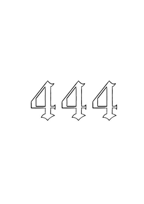 444 Leg Tattoo, 444 Stencil, 444 Red Ink Tattoo, 444 Tattoo Design, Angel Number Tattoo 444, 444 Tattoo Stencil, 444 Font, 888 Tattoo Font, 444 Tattoo Font