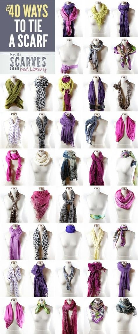 Ways To Tie A Scarf, Ways To Tie Scarves, Scarf Vest, Tie A Scarf, Wear A Scarf, Scarf Knots, Mode Tips, Scarf Tutorial, Ways To Wear A Scarf