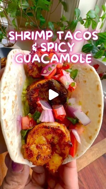 Women Keto Diet Ideas on Instagram: "Shrimp Tacos with Spicy Guacamole Recipe
Enjoy a flavorful feast with this easy-to-make shrimp tacos and spicy guacamole recipe that will surely be a hit for any meal. Refreshing and packed with flavors, let's dive into the cooking process.

Ingredients
For the Shrimp

16 oz large or extra-large shrimp, deveined and tails removed
1/4 teaspoon black pepper
1/2 teaspoon each of salt, garlic powder, cumin, paprika, oregano, and chili powder
2-3 tablespoons olive oil
For the Tortillas

Flour tortillas
For the Pico de Gallo

1 large ripe tomato, diced
1/4 onion, diced
1 jalapeno, diced
2 tablespoons cilantro, chopped
Juice of 1/2 lime
1/4-1/2 teaspoon salt
For the Spicy Guacamole

2 ripe avocados
1/2 teaspoon salt
1/4 teaspoon black pepper
Juice of 1/2 lime Spicy Guacamole Recipe, Spicy Guacamole, Large Shrimp, Diet Ideas, Shrimp Tacos, Guacamole Recipe, Ripe Tomatoes, Ripe Avocado, Flour Tortillas