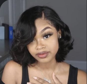 Bob With Wand Curls Black Women, Black Women Bob Hairstyles Natural, Short Curly Bob Lace Front Wigs, Medium Baddie Hairstyles, Short Wavy Bob Wig, Lace Front Bob Hairstyles, Lace Front Bob Wigs Black Women, Medium Bob Hairstyles For Black Women, Bob Lace Front Wigs Black Women