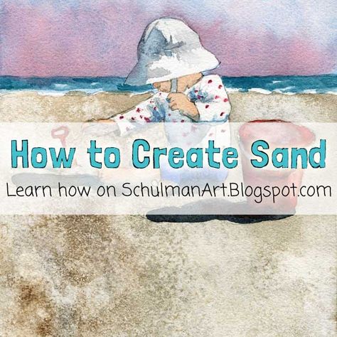 watercolor techniques | how to paint sand http://schulmanart.blogspot.com/2015/09/watercolor-wednesdays-how-to-paint-sand.html Flowers Paintings, Watercolor Landscapes, Art Tutorials Watercolor, Watercolor Tips, Watercolor Paintings For Beginners, Watercolor Lessons, Beach Watercolor, Watercolor Painting Techniques, Diy Watercolor