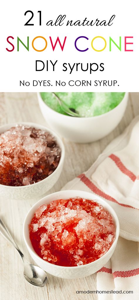 Diy Snow Cone, Homemade Snow Cones, Shaved Ice Syrup, Snow Recipe, Snow Cone Syrup, Diy Snow, Artificial Dyes, Snow Cone, Oreo Dessert