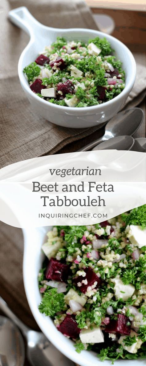 Beets And Feta, Middle Eastern Salad, Salad With Beets, Middle Eastern Salads, Bulgar Wheat, Bulgur Salad, Tabbouleh Salad, Beet Greens, Beet Salad