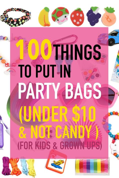 Party Bag Ideas For Kids, Loot Bag Ideas, Party Bag Ideas, Birthday Party Goodie Bags, Kids Gift Bags, Birthday Treat Bags, Goodie Bags For Kids, Party Bags Kids, Birthday Goodie Bags