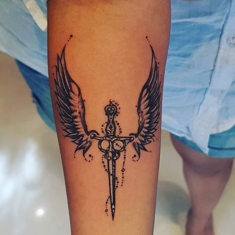 Tattoo With Wings, Valkyrie Tattoo, Places For Tattoos, Power Tattoo, Nordic Tattoo, Unique Tattoo Designs, Hand Tattoos For Guys, Wings Tattoo, Viking Tattoos