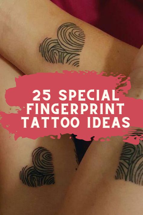 25 Special Fingerprint Tattoo Ideas - Tattoo Glee Fingerprint Flower Tattoo Ideas, Thumb Print Heart Tattoo Cute Ideas, Angel Remembrance Tattoos, Fingerprint Tattoo With Flowers, Thumbprint Flower Tattoo, Mum And Kids Tattoo, Thumb Heart Tattoo, Finger Print Flower Tattoo, Finger Print Heart Tattoos