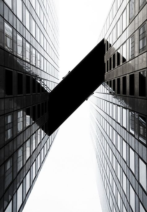 Rhythm and repetition of windows on the buildings. Emphasis on the walkway joining the buildings. Photograph is balanced Photography Buildings Architecture, Photography Buildings, Architectural Photography, Classical Architecture, Architecture Portfolio, Staircases, Architecture Building, Metropolis, Landscape Architecture