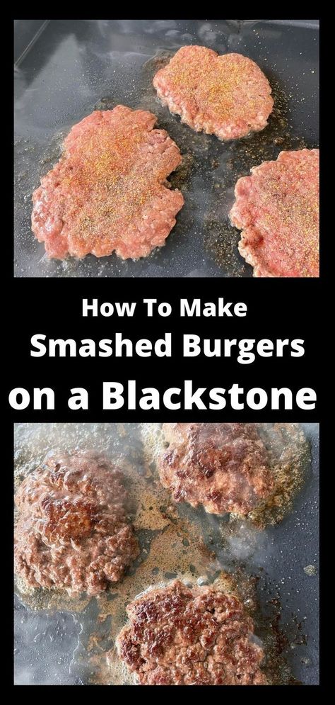 Smashburger On Blackstone, Black Stone Griddle Smash Burger, Blackstone Smashed Burgers, Smash Burgers On Blackstone Griddle, How To Make Smash Burgers On Blackstone, Smashed Burgers On Griddle, Smashed Burgers On Blackstone, Blackstone Griddle Smash Burgers, Black Stone Smash Burgers