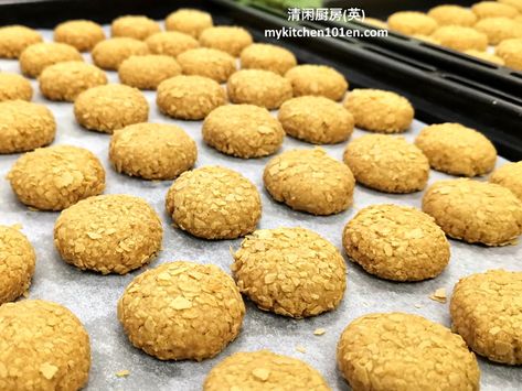 Nestum Recipe, Healthy Crunchy Cookies, Nestum Cookies Recipe, Nestum Cookies, Indonesian Cookies, Resep Cookies, Chinese Cookies, Raya Cookies, Florentine Cookies