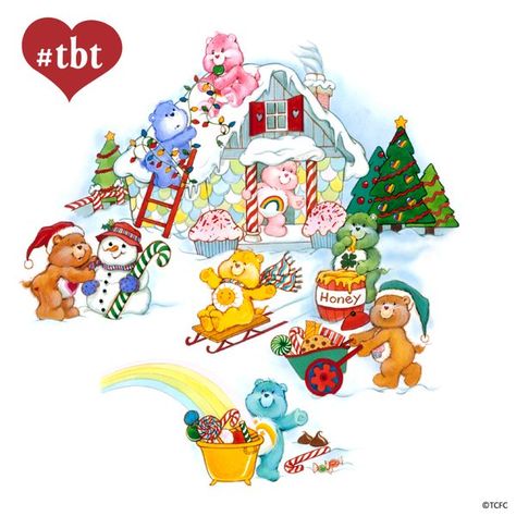 Embedded image Care Bears Christmas, Care Bears Vintage, Care Bears Cousins, Party Cartoon, Cute Christmas Wallpaper, 80s Cartoons, Rainbow Brite, Christmas Cartoons, Care Bear