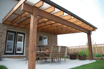 Acrylic Roof & Patio Covers - transitional - Porch - Houston - Sunspace Texas, LLC Wooden Patio Chairs, Pergola Diy, Cheap Pergola, Pergola Design, Patio Cover, Wooden Pergola, Deck With Pergola, Backyard Pergola, Covered Pergola