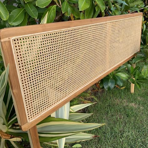 Cane And Teak Headboard – Coco's Trading Post Teak Headboard, Apt Ideas, Bedroom Style, Trading Post, Bedroom Styles, King Queen, Cool Furniture, Old Houses, Teak