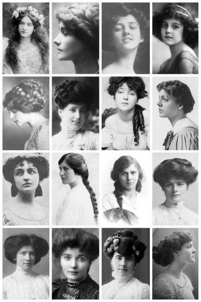 turn of the century girls hairstyles | Women's hairstyles from the early 1900s, Part ... | Turn of the centu ... Women With Long Hair, Historical Hairstyles, Edwardian Hairstyles, Mode Retro, Victorian Hairstyles, 1900s Fashion, Gibson Girl, Foto Vintage, Victoria Justice