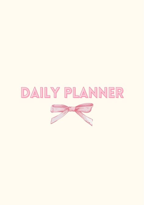 Pink and Beige Daily Digital Planner with Bows Business Planner Printables, Travel Budget Planner, Digital Planner Ideas, Weekly Meal Planner Template, Planner Pink, Aesthetic Planner, Free Daily Planner, Cute And Aesthetic, Planner Apps